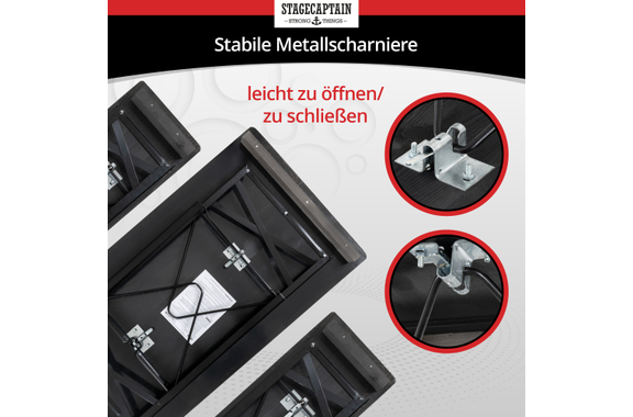 Stagecaptain Hirschgarten Beer Tent Set for Balcony 110 cm Dark Gray image 4