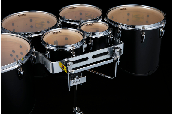 Tama MT680234T-SBK Fieldstar Rudiment Marching Tenor Drum Large Sextet Satin Black image 4