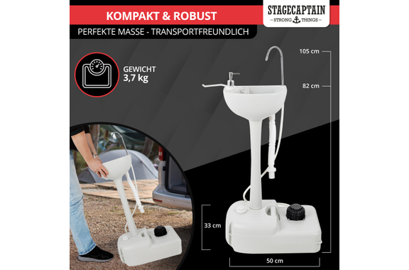 Stagecaptain PSW-17 Quixie Portables Festival-Lavabo Deluxe Set image 4