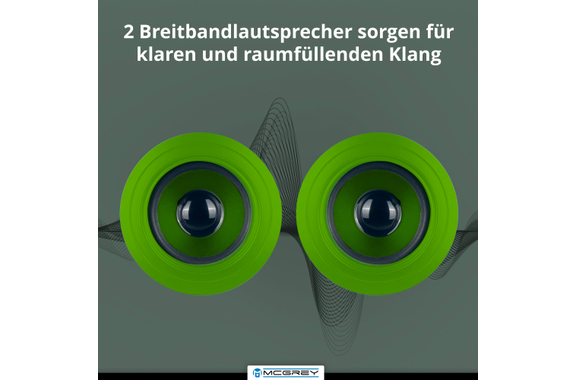 McGrey BS-20 Beachside Altavoz Bluetooth Verde image 4