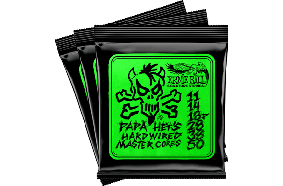 Ernie Ball 3821 Papa Het's Hardwired Master Core Signature Electric Guitar Strings 3-Pack image 4