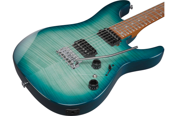 Ibanez AZ24S1F-TXB Standard Chitarra Elettrica Transparent Turquoise Burst image 4