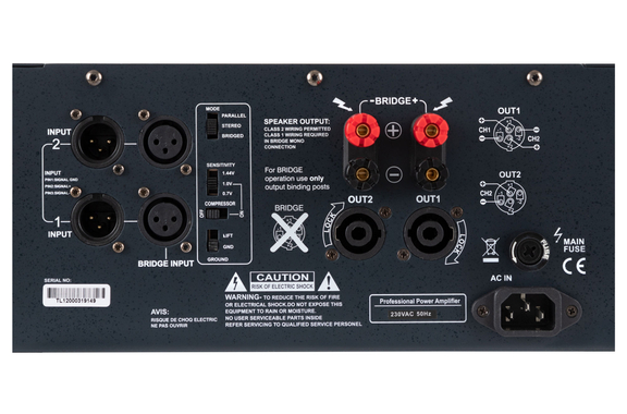Pronomic TL-1200 Amplificateur de Puissance 2x 2400 Watt image 4