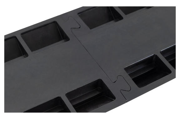 Pronomic Protector 2-100CA V3 45° Kabelbrückeneckstück 2-Kammer V-Steckverbindung image 4