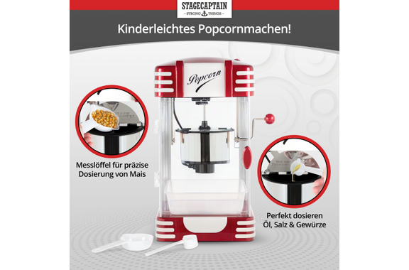 Stagecaptain PCM-300 Popcornmachine image 4