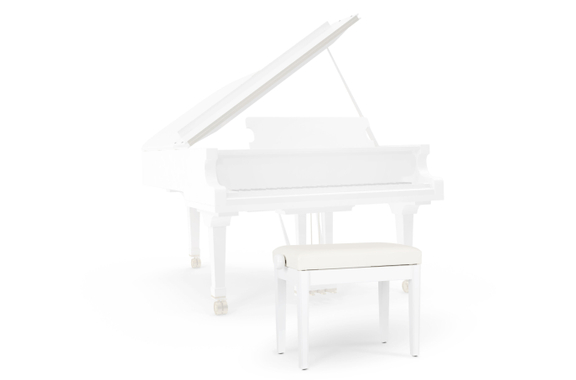 Classic Cantabile Pianobank Model P Wit Hoogglans image 4