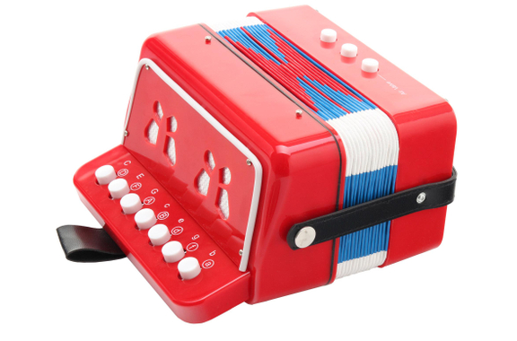 Classic Cantabile Bambino Kinder-Akkordeon, rot, 2 Bässe image 4