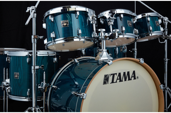 Tama CL52R-PGHP Superstar Classic Drumkit Gloss Sapphire Lacebark Pine image 4