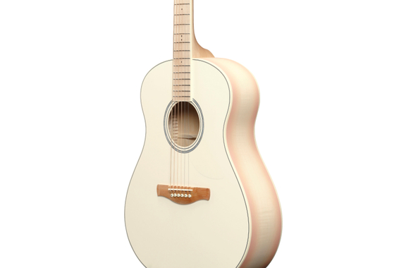 Ibanez AAM370M2E-APF Transparent Antique White Peach Fuzz image 4