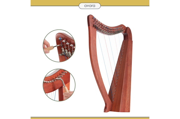 Avora Keltische Harfe Mahogany 19 Saiten  image 4