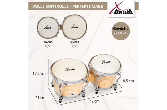 XDrum Bongos Pro Natur image 4
