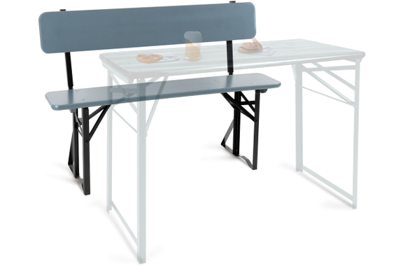 Stagecaptain BBB-119 GY Hirschgarten Banco De Cervecería Con Respaldo 119 cm Gris image 4