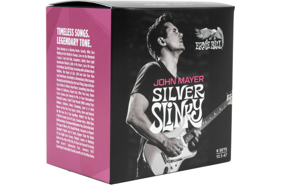 Ernie Ball 3817 John Mayer Silver Slinky 6-Pack image 4