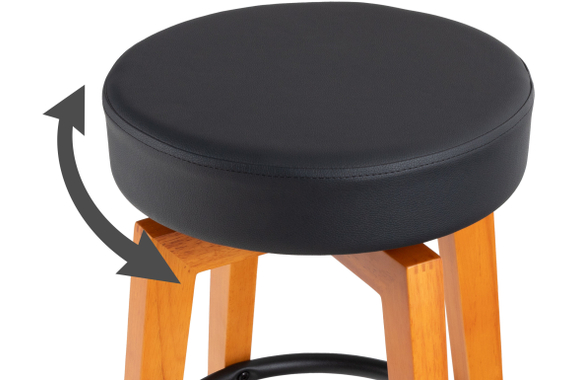 Classic Cantabile Pub-Hocker Gitarrenhocker Naturfarben  - Retoure (Zustand: sehr gut) image 4