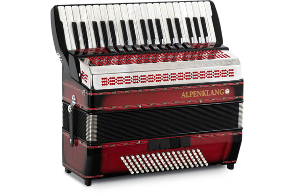 Alpenklang Pro Acordeón IV 96 CM Shadow Red image 4