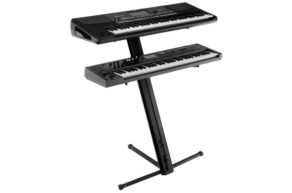 Classic Cantabile Support Clavier KS-100 Noir avec Microperche et Housse de Transport image 4