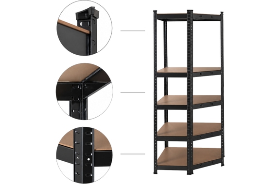 Stagecaptain HRC-175 BK Heavyrack Estantería Esquinera De Almacenamiento Negra image 4