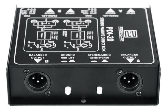 Pronomic PDI-20 passive Stereo-DI-Box image 4