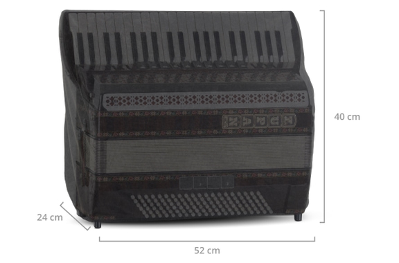 Funda Alpenklang para Acordeón de Bajo 120 Negro image 4