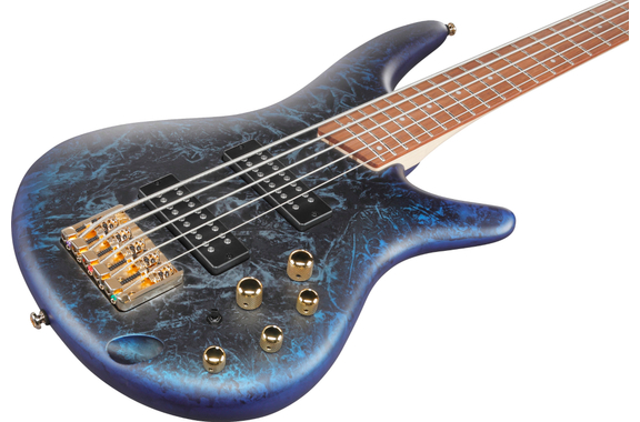 Ibanez SR305EDX-CZM Electric Bass Cosmic Blue Frozen Matte image 4