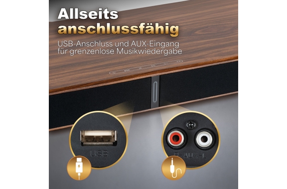 Bennett & Ross SB-700 TimberBase, base sonore TV au design bois image 4