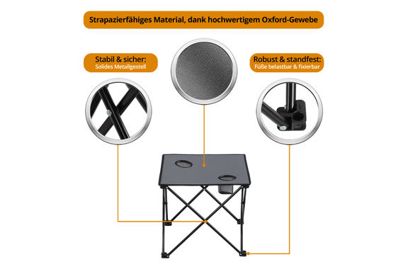 Stagecaptain CS-4547 GY Ensemble De Table De Camping Compact Gris image 4