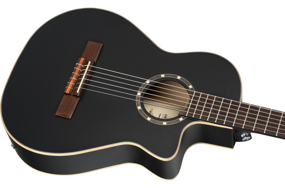 Ortega RCE125SBK-3/4 Satin Black image 4