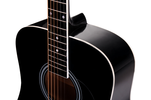 Classic Cantabile WS-10BK Westerngitarre schwarz image 4