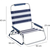 Stagecaptain CS-51 Chaise Pliante de Plage avec Sangle d'Épaule Lot de 2 thumbnail 5
