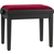 Classic Cantabile Banc De Piano Modèle A Noir Mat Velours Rouge thumbnail 5