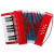 Classic Cantabile Bambino Kinder-Akkordeon Set, Rood, 8 Bassen thumbnail 5