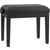 Classic Cantabile Banquette De Piano Modèle A Noir Mat Velours Noir thumbnail 5