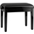 Classic Cantabile Banquette De Piano Modèle A Noir Brillant Velours Noir thumbnail 5