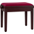 Banc De Piano Classic Cantabile Modèle A Acajou Velours Rouge thumbnail 5