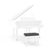 Classic Cantabile Piano Bench Model X White Matte thumbnail 5