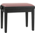 Classic Cantabile Banc De Piano Modell A Noir Mat Velours Rosé thumbnail 5