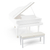 Classic Cantabile Doppelsitzer Pianobank Weiß Hochglanz  - Retoure (Zustand: sehr gut) thumbnail 5