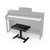 Classic Cantabile Pianobank "Easy" Hydraulisch Schwarz  - Retoure (Zustand: sehr gut) thumbnail 5