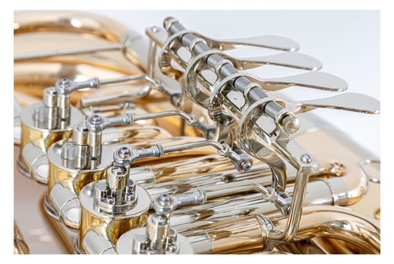 B&S GR55 5/4 Bb Tuba Goudmessing Helder Gelakt image 5