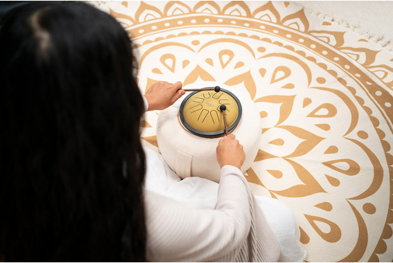 Meinl Sonic Energy SSTD3G Small Steel Tongue Drum Or C Mineur image 5