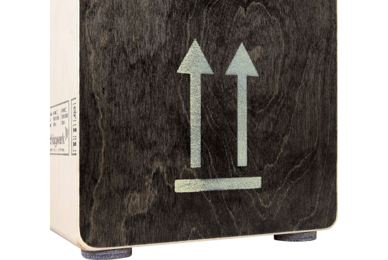 Schlagwerk CP404 BLK Cajon Black Edition, Large Set Incl. Cajonschool image 5