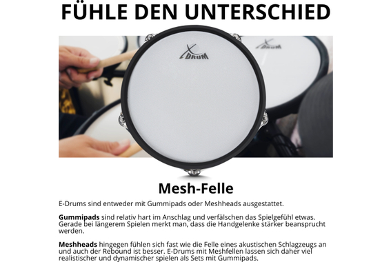 XDrum DD-650 PLUS Mesh E-Drum Kit Set image 5