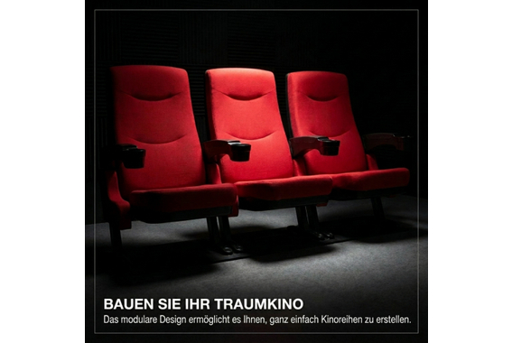 Stagecaptain CS-600R Movieking Kinosessel, rot  - Retoure (Zustand: sehr gut) image 5