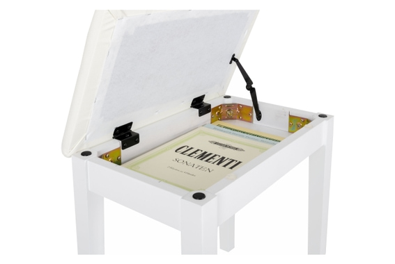 Classic Cantabile Banco De Piano Modelo S Blanco Mate image 5