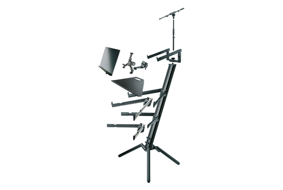 K&M 18860 Keyboard Stand "Spider Pro" Black Set with Bag image 5