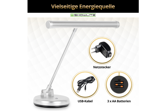 Showlite KW LED Pianoleuchte Silber matt  - Retoure (Zustand: sehr gut) image 5