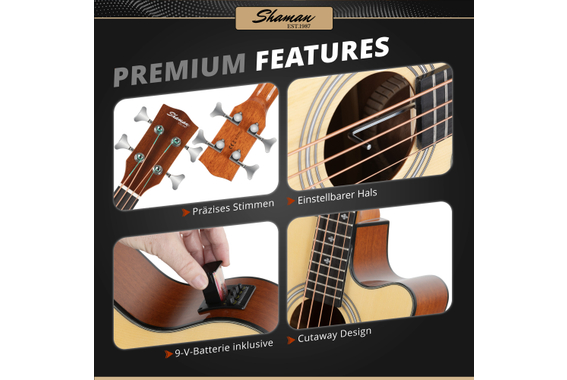 Shaman AB4-50CE-NT Basse Acoustique Naturelle image 5