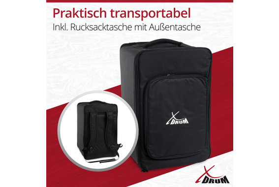 XDrum PERC CP-483 Cajon Peruana Koa Set incl. Scuola di Cajon image 5