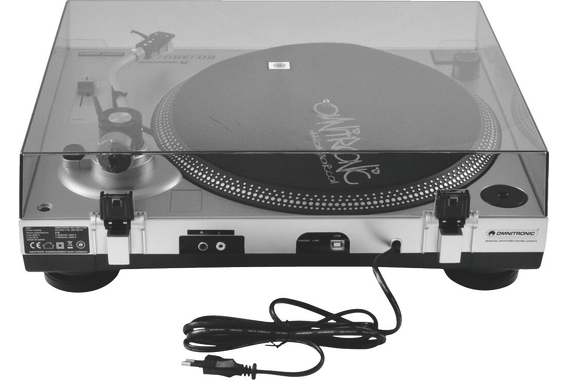 Omnitronic BD-1380 Tocadiscos USB Plateado image 5