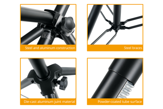 Pronomic SPS-C-10AS Trépied à manivelle 2x Set image 5